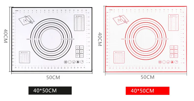Универсальный выпечки коврики весы дизайн еда класс силиконовый противень для выпечки Pad трафарет для помадки высокое температура сопротивление место блюдо