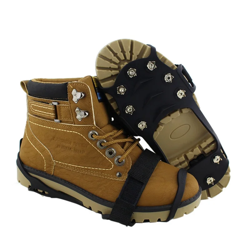 Уличная спортивная обувь с шипами, Нескользящие скобы, снежные цепочки, шпильки, зимняя обувь, аксессуары