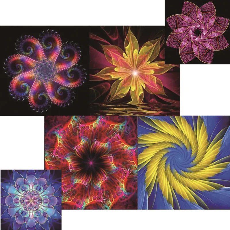 

Full Rhinestone 5D DIY Diamond Painting Cross Stitch Diamond Embroidery Flower Scenic Round Drill Kits Diamond Decor