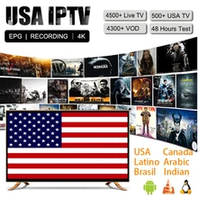 США IP tv подписка Канада Бразилия Великобритания индийский арабский Германия Франция 5000+ прямые каналы для H96 Smart Android tv M3U MAG Engima2