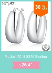 MetJakt классические настоящие 925 пробы серебряные Винтажные серьги-кольца для женщин Ретро этнический стиль ювелирные украшения