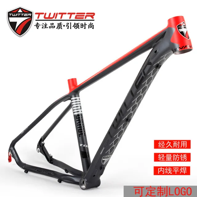 

Twitter Mtb Bikes Aluminum Alloy Frame 26er 27.5er Mountain Bicycle AL6061 Frame Height 15.5 16.5 17.5Inch Inner Cable BB68