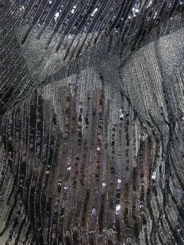 

embroidery french net lace fabric CiCi-7811 with sequins for wedding dress/evening dress ship by dhl