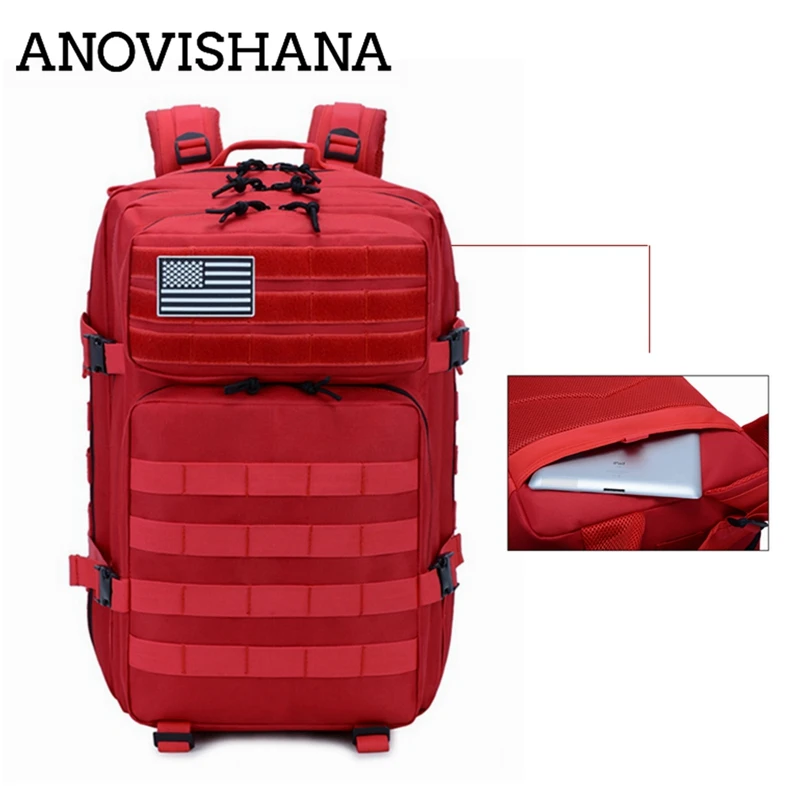 

ANOVISHANA Waterproof Oxford Fabric 17 inch Laptop Backpack Multifunction Large Capacity Men's Hiking Mountaineering knapsack