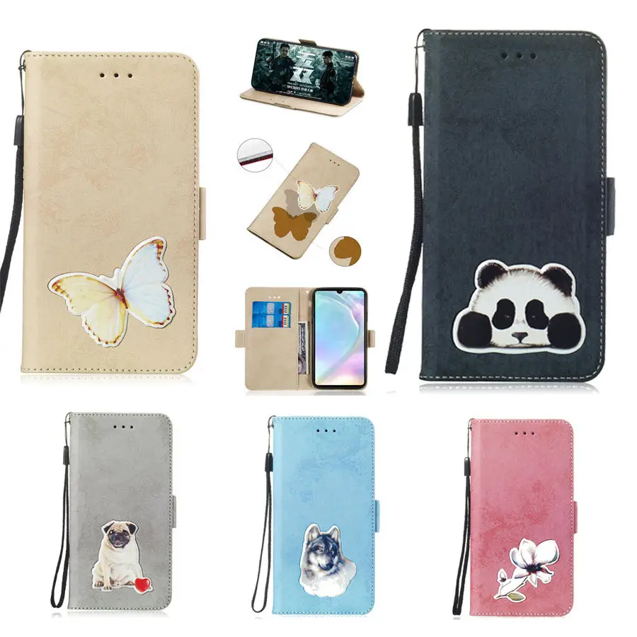 

Saiensi Cute Vintage Plain Flip Wallet Case Cover For Samsung Galaxy S10 S10E Leather For Samsung S10 plus S10 lit Coque Capa TX