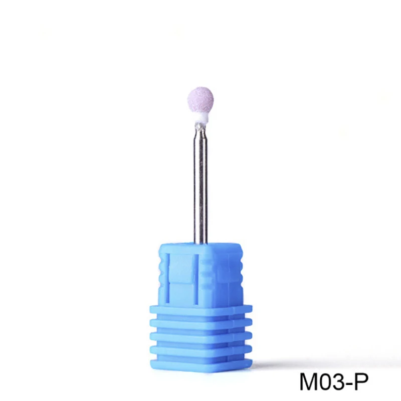 1 шт. опт 16 Тип резиновые силиконовые керамические фрезерные заусенцы дизайн ногтей резак полировка буферные напильники Электрический станок сверло - Цвет: M03-P