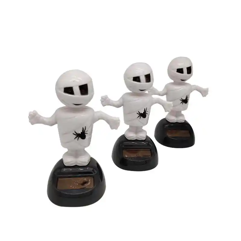 Solar Powered Shaking Head Halloween Dancer Doll Car Dashboard Ornaments