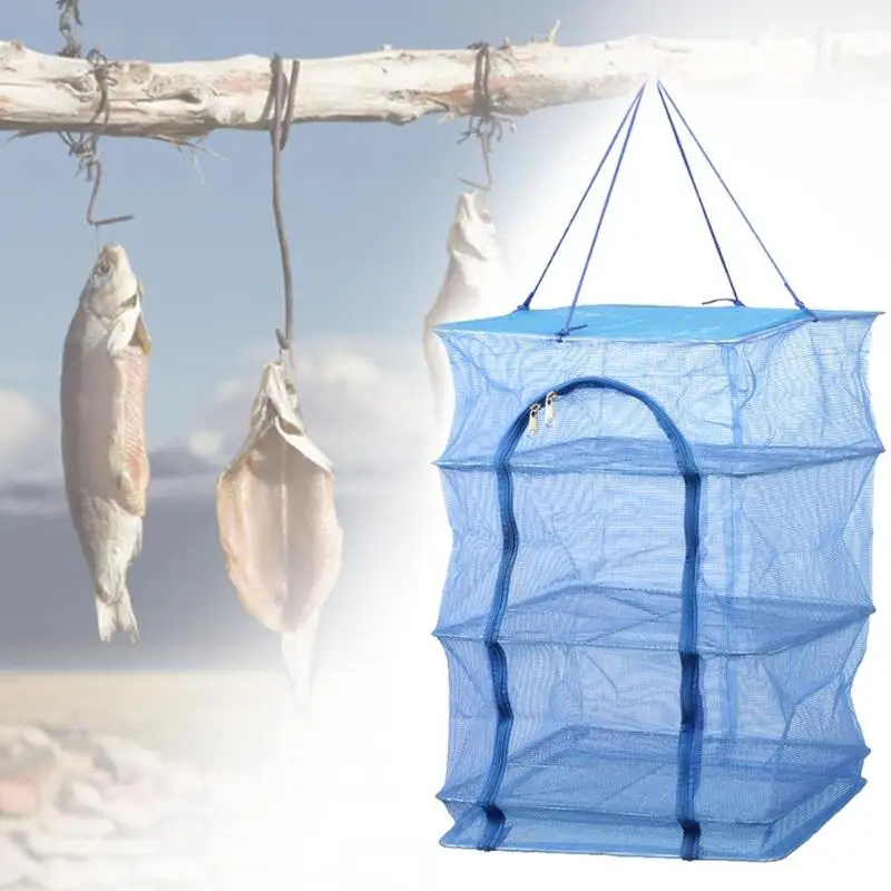 4 слоя рыболовная сетка/складывающийся рыбацкий гаджеты для рыбной ловли рыбы