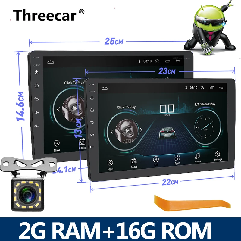 Cheap 2G RAM 2 din Car Radio 2Din Android Autoradio Multimedia Player Auto audio 9/10 inch GPS NAVIGATION WIFI Bluetooth MP5  stereo 2