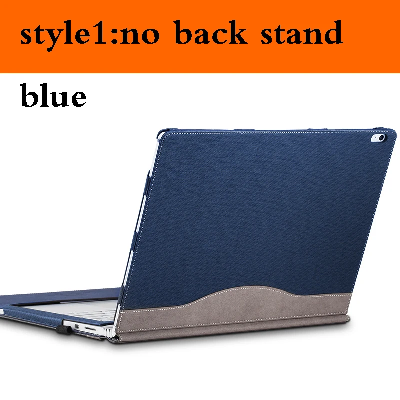 Съемная подставка для ноутбука чехол для microsoft Surface Book 2 13,5 15 дюймов планшет рукав сплит дизайн Обложка для поверхностной книги 2 - Color: blue no stand