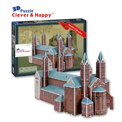Кэндис го 3D бумаги головоломки собрать модель DIY игрушки Шпейер Собор Церкви Германии строительство подарок на день рождения