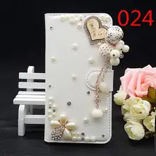 25Style For Huawei Ascend G8 / G7 Plus / D199 5.5“inch Bling Luxury Handmade Rhinestone Phone Case PU Leather Cover Wallet Case