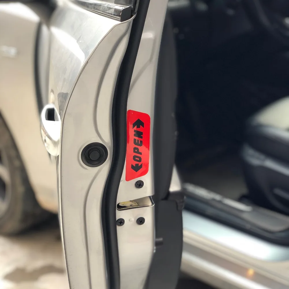 Car Door Opening Warning Safety Sticker for Toyota Camry Corolla RAV4 Yaris Highlander Land Cruiser PRADO Vios Vitz Reiz succeed |