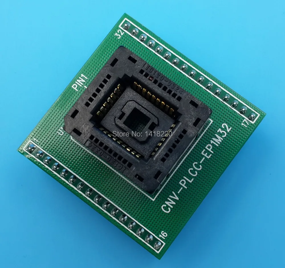 

Free Shipping 1Pcs PLCC32 TO DIP32 IC Test Socket Programmer Professional ZIF Adapter