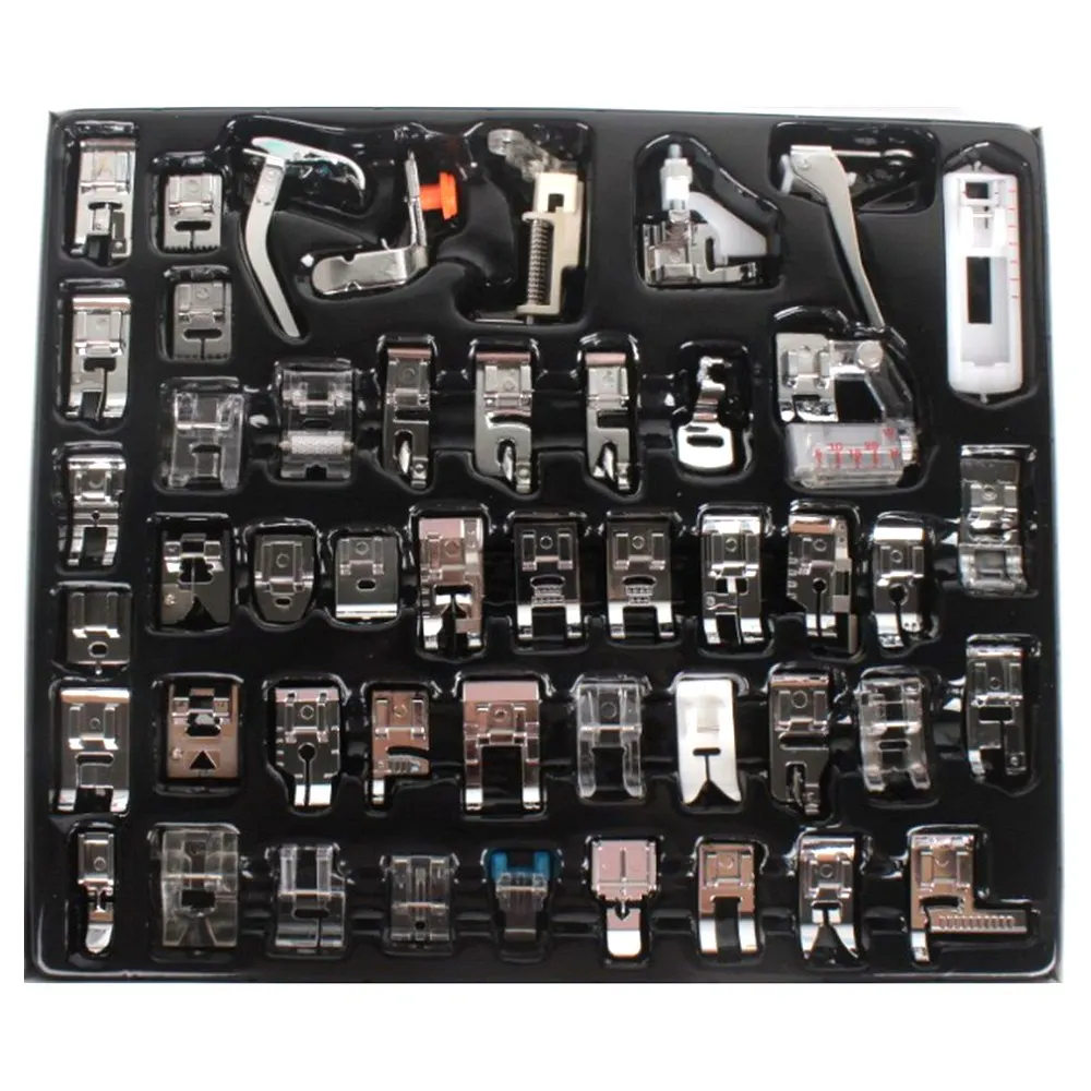2 Sets High Shank 9 Grooves Pintuck Presser Foot for Singer Brother Janome Kenmore