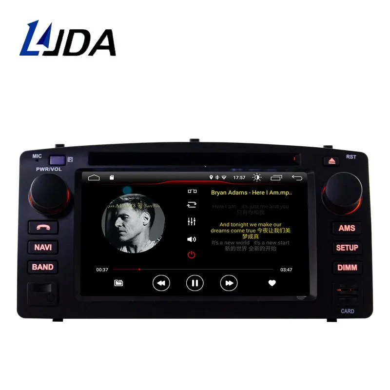 Excellent LJDA Android 9.1 Car DVD Player For Toyota Corolla E120 BYD F3 Wifi GPS Navigation 2 Din Car Radio Multimedia Stereo Video Audio 1