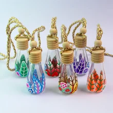 1 шт. 12 мл/15 мл красивые Автомобильные Духи Подвеска мотор Мягкие бутылки для воды Ploymer Глиняные бутылки для парфюма