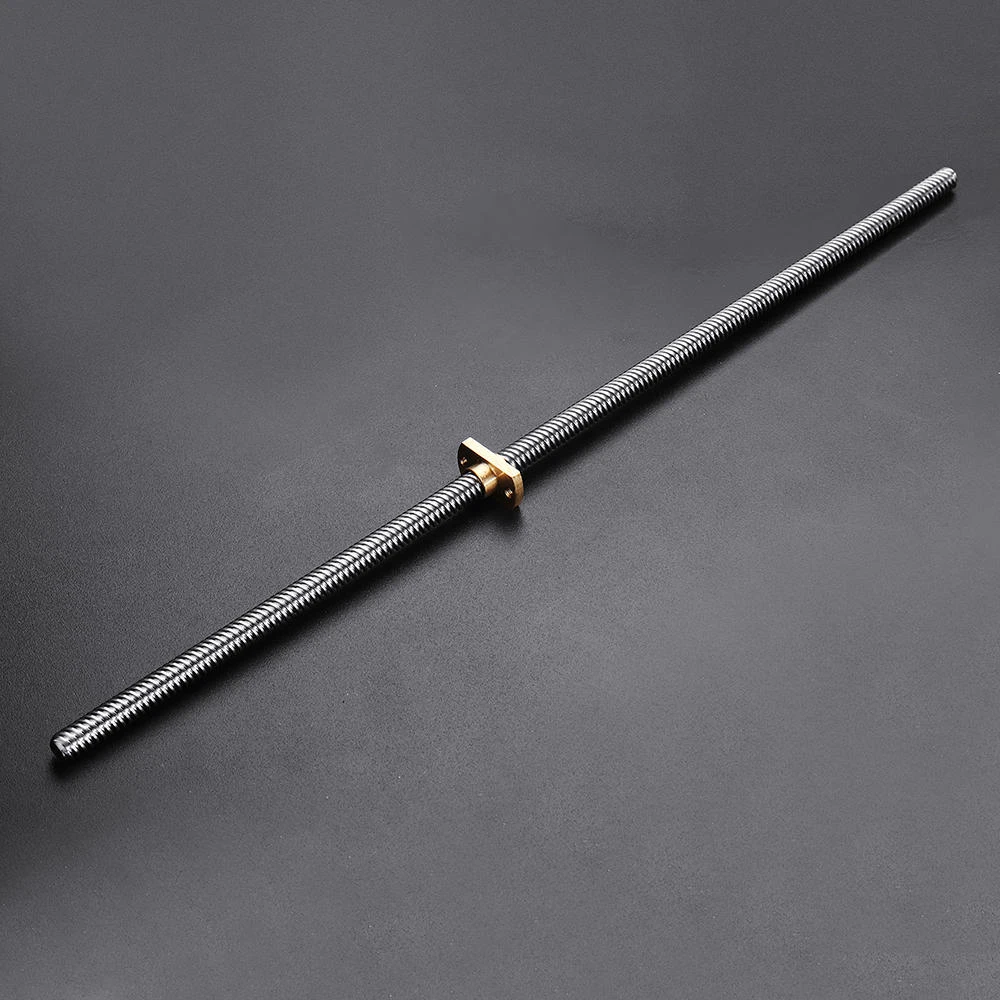 2pcs T8 Ender3 V2 Lead Screw Zaxis Rods Length 365mm 515mm 400mm Nuts