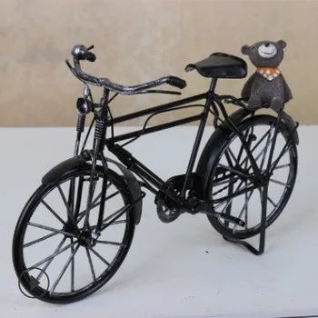

Retro Iron Wrought Bicycle Handmade Miniature Model Home Decoration Accessories
