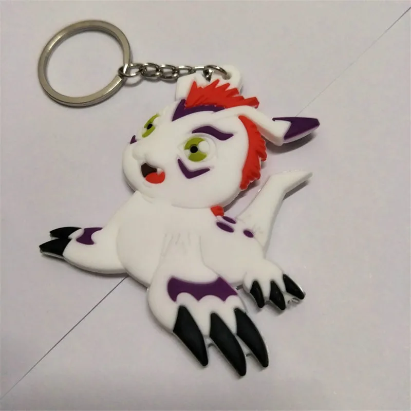 Anime Digimon Figure Toys Agumon Gabumon Koromon Tanemon Gomamon Piyomon Patamon Yagami Taichi Keychain Pendant Dolls 10pcslot (4)