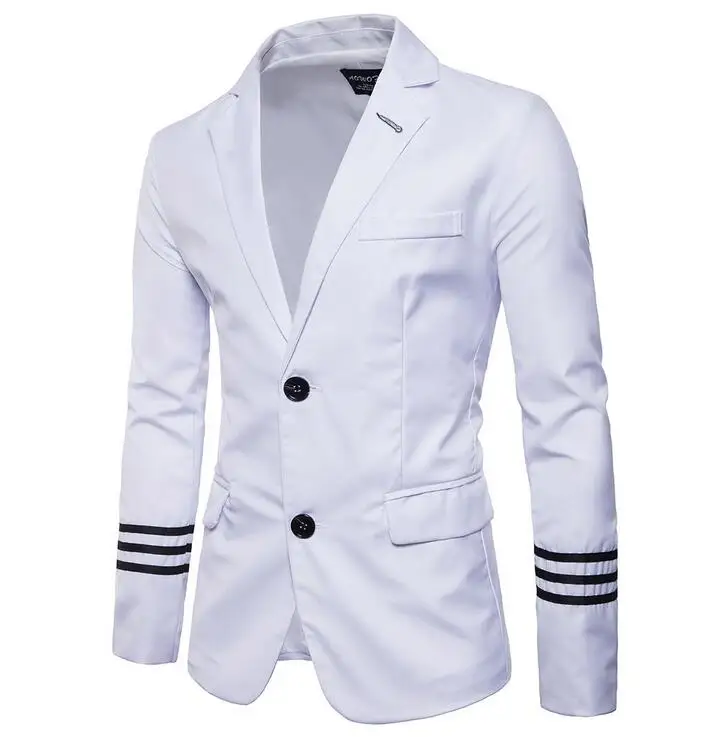 

New men's black white wedding groomsmen Blazer Casual Men blazer homme mens blazer jacket slim fit suit Plus size 5XL