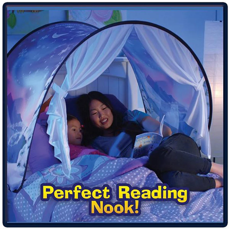 Дети мечта палатки детские всплывающие кровать палатка мультфильм Снежный Складной Игровой домик Утешительный ночью спальный Открытый лагерь Tipi