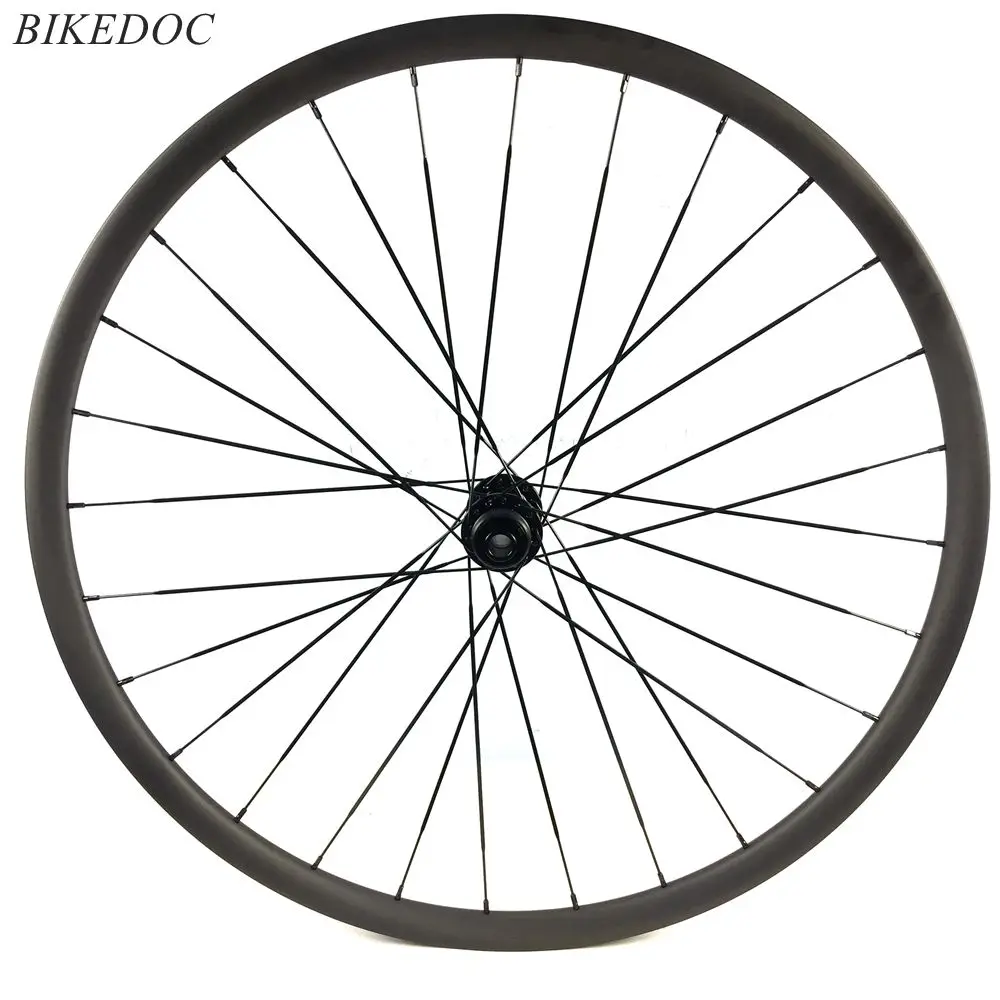BIKEDOC 29er Carbon Fibre Mountain Bike Tubeless Wheels 27MM Width 23MM Depth Central lock Wheel set | Спорт и развлечения
