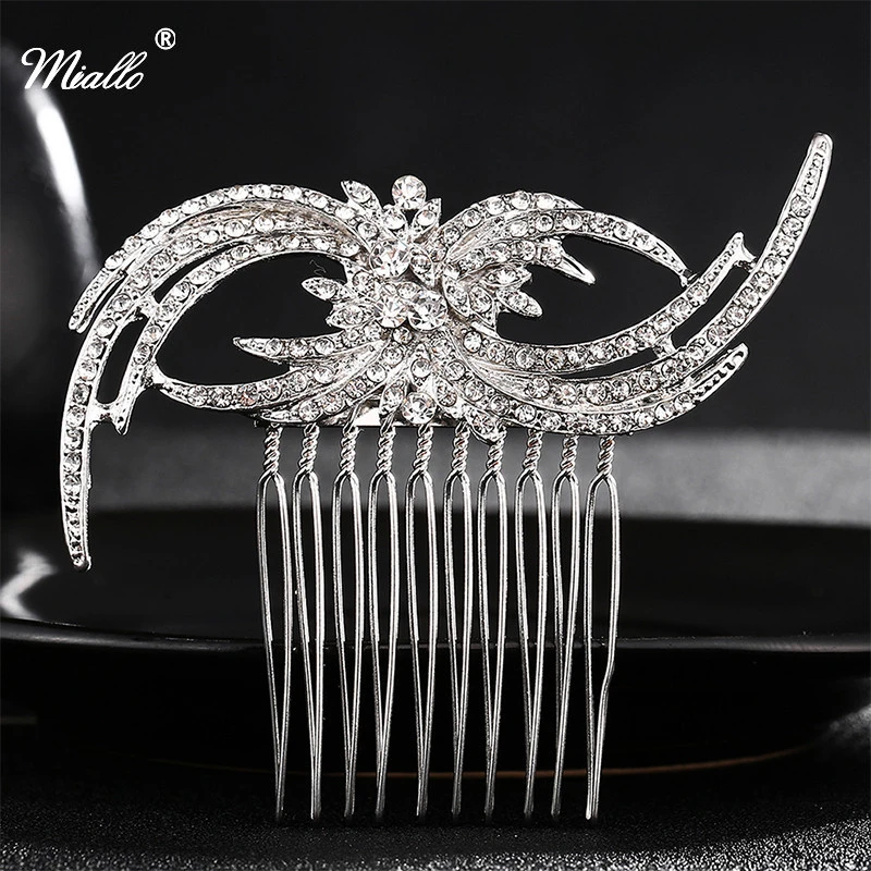 Buy Miallo Luxury Crystal Rhinestone Bridal Hair Combs