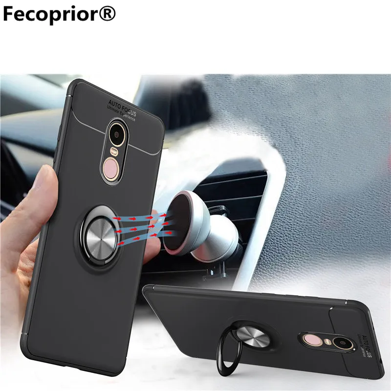 Чехол с металлическим кольцом Fecoprior Note4X для Xiaomi Redmi Note 4X задняя крышка