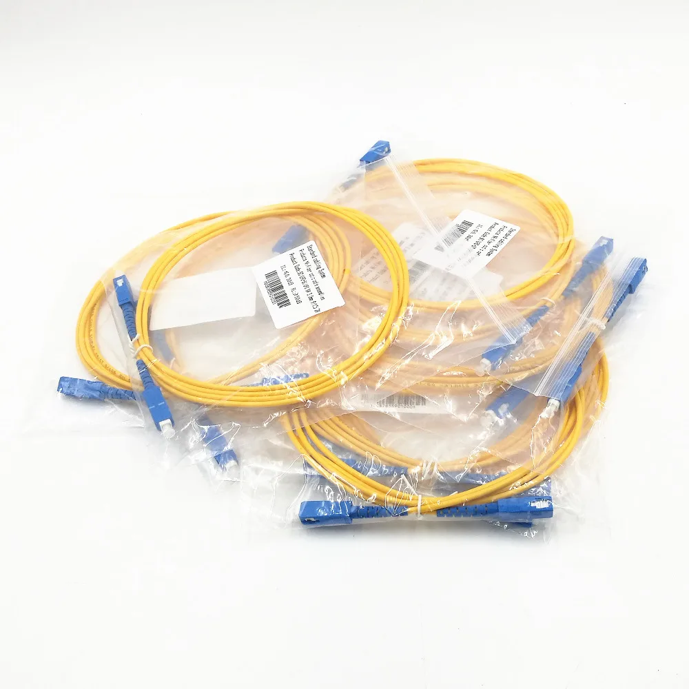 

10pcs 2 meter SC to SC Optical fiber patch cord jumper cable, SM , Single Mode simplex fiber cable 9/125um