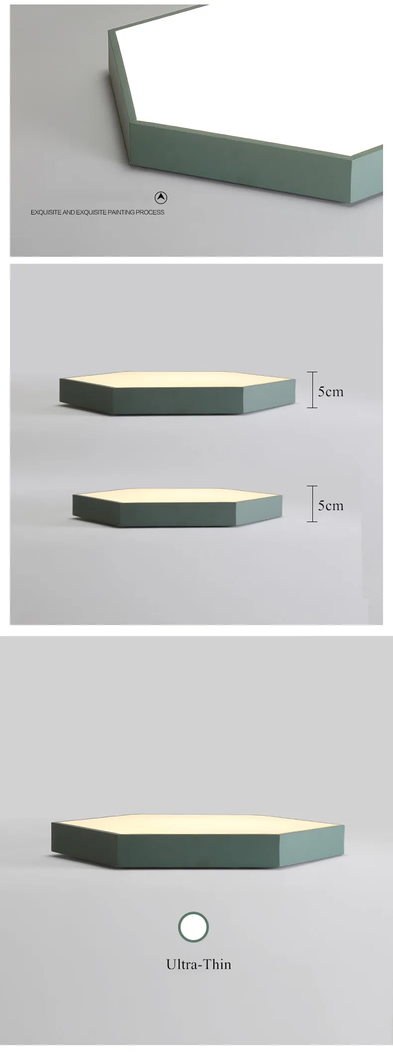 modern led ceiling lights for living room acrylic lampshade lamp fixtures 3