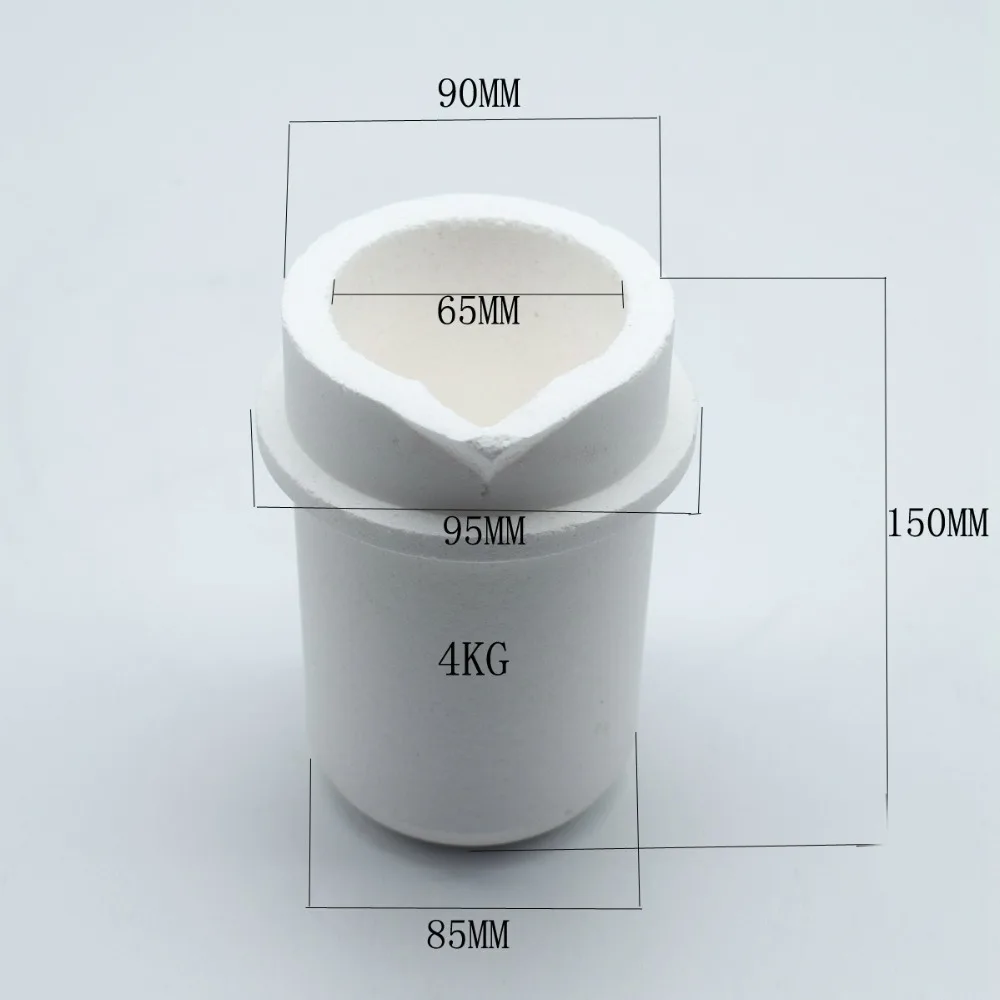 4 кг платины литейный тигель кристаллический кремнезём литье, плавление тигель для Золото Серебро Медь Ювелирные Инструменты