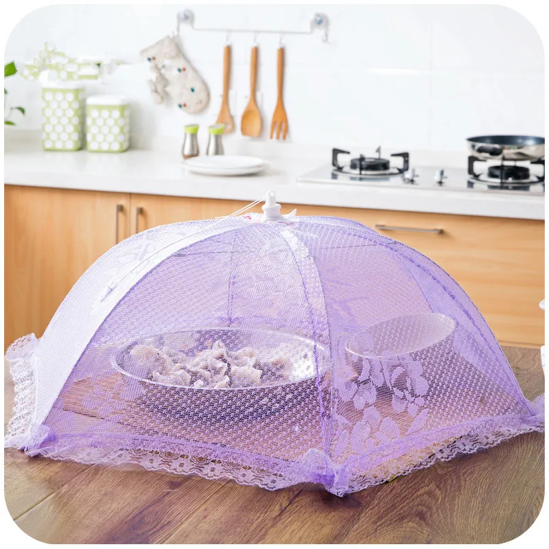 Buy 1pc Anti fly Round Folding Table Cover Food Cover