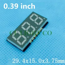 3 бит smd цифровая трубка 0.39in 0,3" SMD светодиодный дисплей общий анод 0,39 дюймов красный 7 сегментный 29,4*15*3,75 мм Nixie трубка