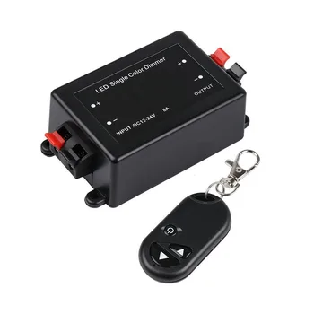

3 Key LED Single Color Wireless Dimmer with RF Remote Control DC 12/24V BDF99