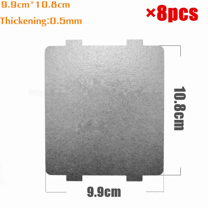

8pcs 9.9*10.8cm Spare parts for microwave ovens mica microwave mica sheets for Midea magnetron cap microwave oven plates