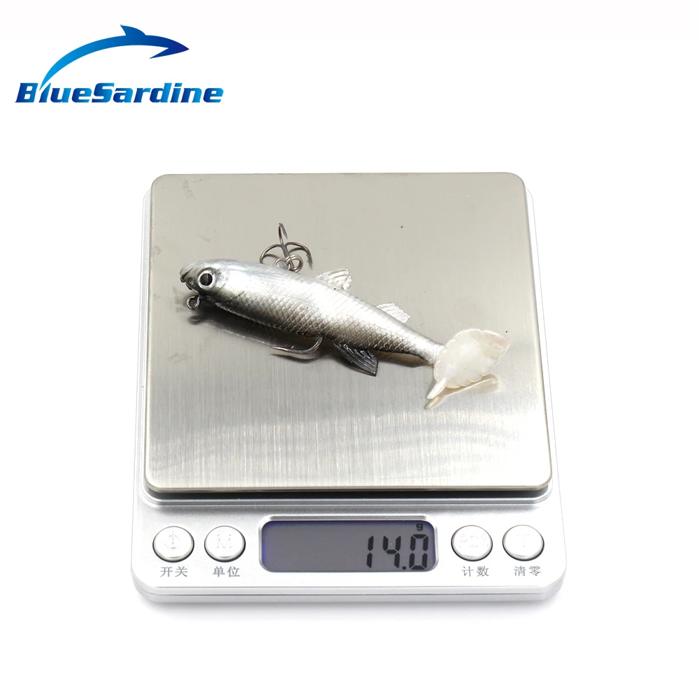 BlueSardine 5 шт. мягкие приманки рыболовные приманки Пластиковые Isca искусственная Мягкая наживка рыболовные снасти Рыба 14 г 8,6 см