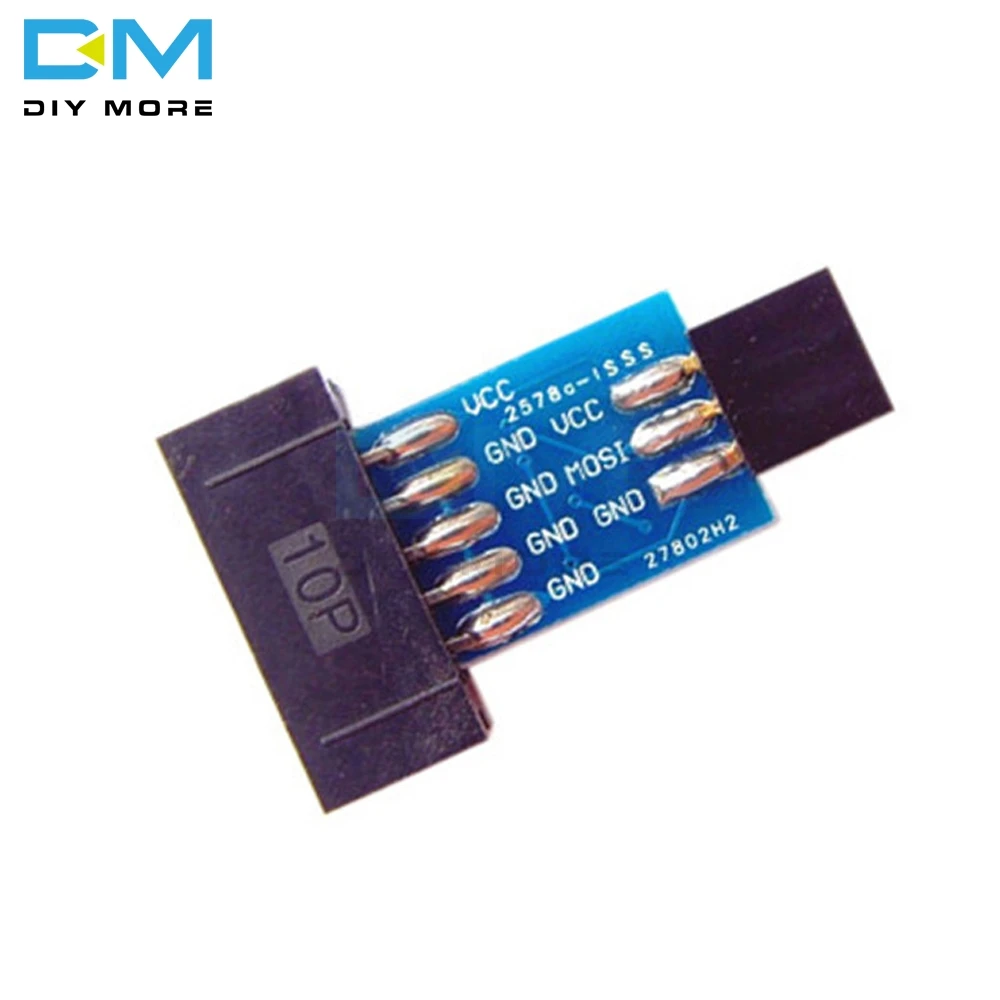 10 Pin в 6 конвертировать стандартный плата адаптера для ATMEL STK500 AVRISP USBASP ISP конвертер