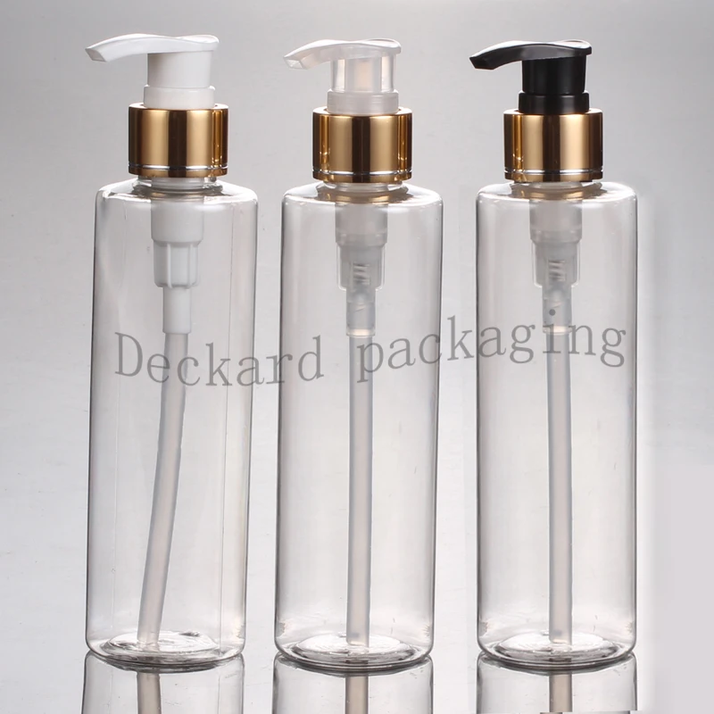 Empty Reusable Bottles with Pump Dispenser 200mlPlastic Pump Cap with