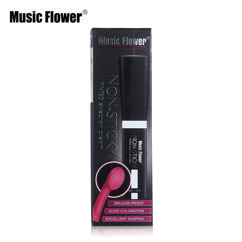 Music Flower Eye Makeup крем-краска для бровей гелевая тушь для ресниц Макияж Водонепроницаемый корректор для бровей ручка длительная Косметика с кисточкой