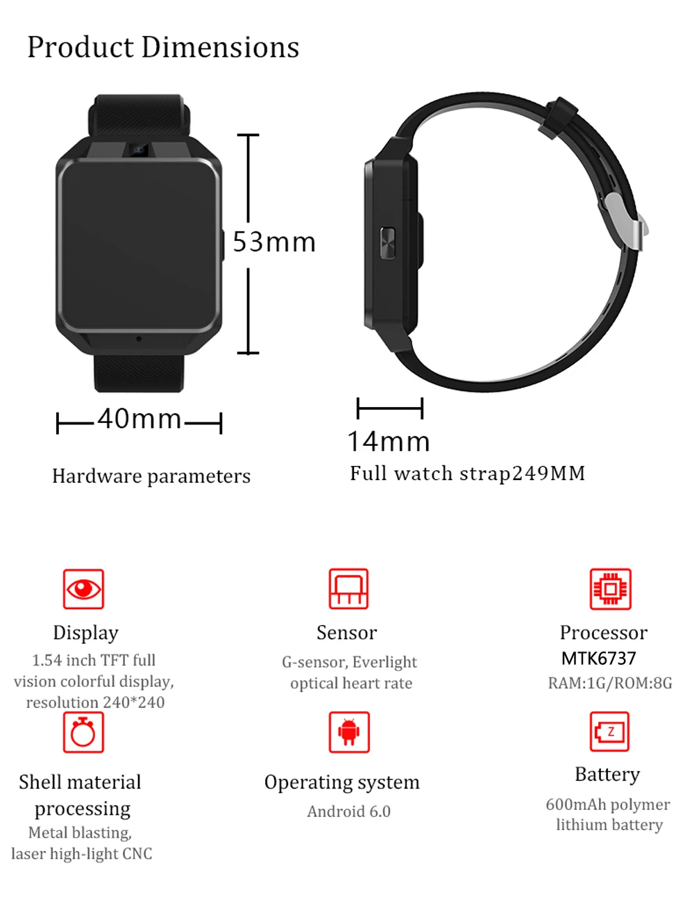 microwear h5 4g smartwatch phone