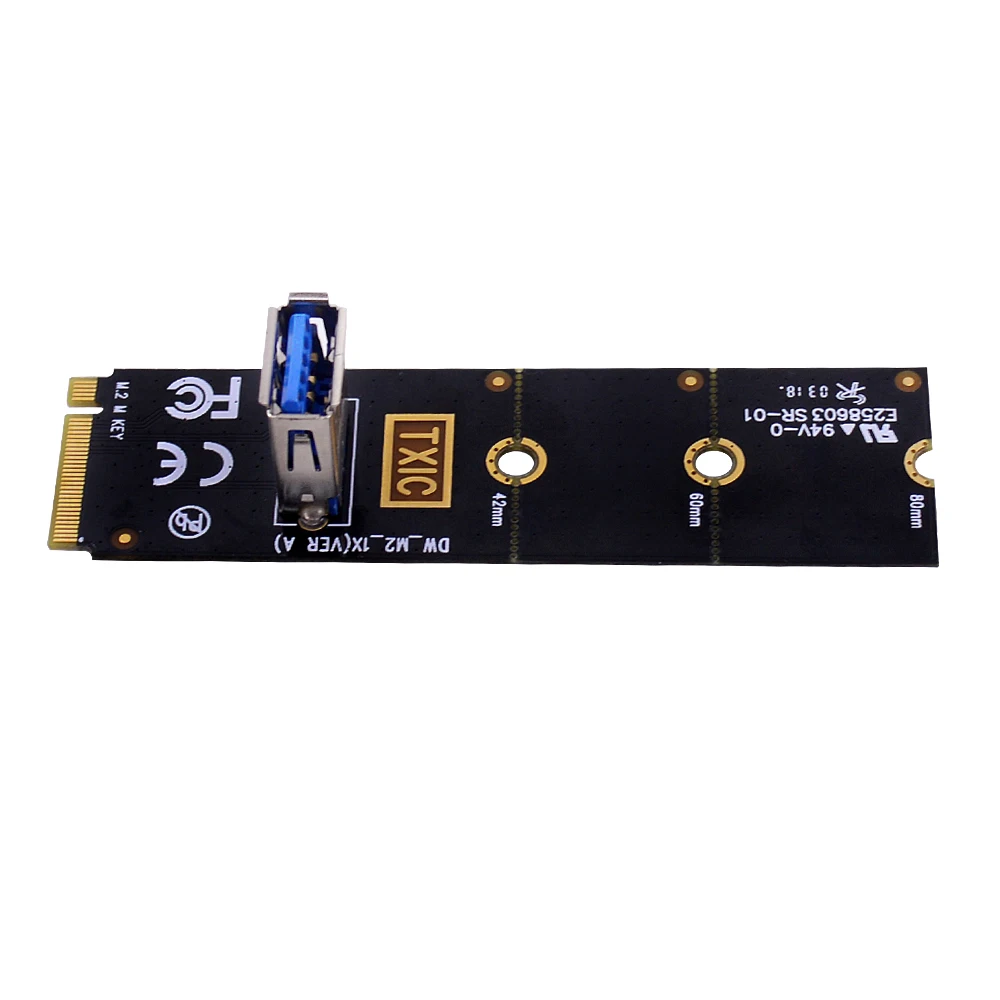 CHIPAL 10 шт. переводная карта NGFF M.2 к USB 3 0 M2 M ключ адаптер для PCI E 1x до 16x Райзер майнера