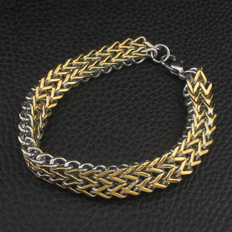 Hot Silver And Gold Color Popular Fashion Jewelry Bracelets Stainless Steel BRYZ032 | Украшения и аксессуары