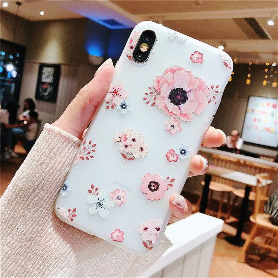 COQUEN Soft Case For iPhone 7 8 6 Plus X Xs Max Xr Phone Cases Silicone TPU Girls Matte Back Cover For iPhone 7 6 5s se Case On (10)