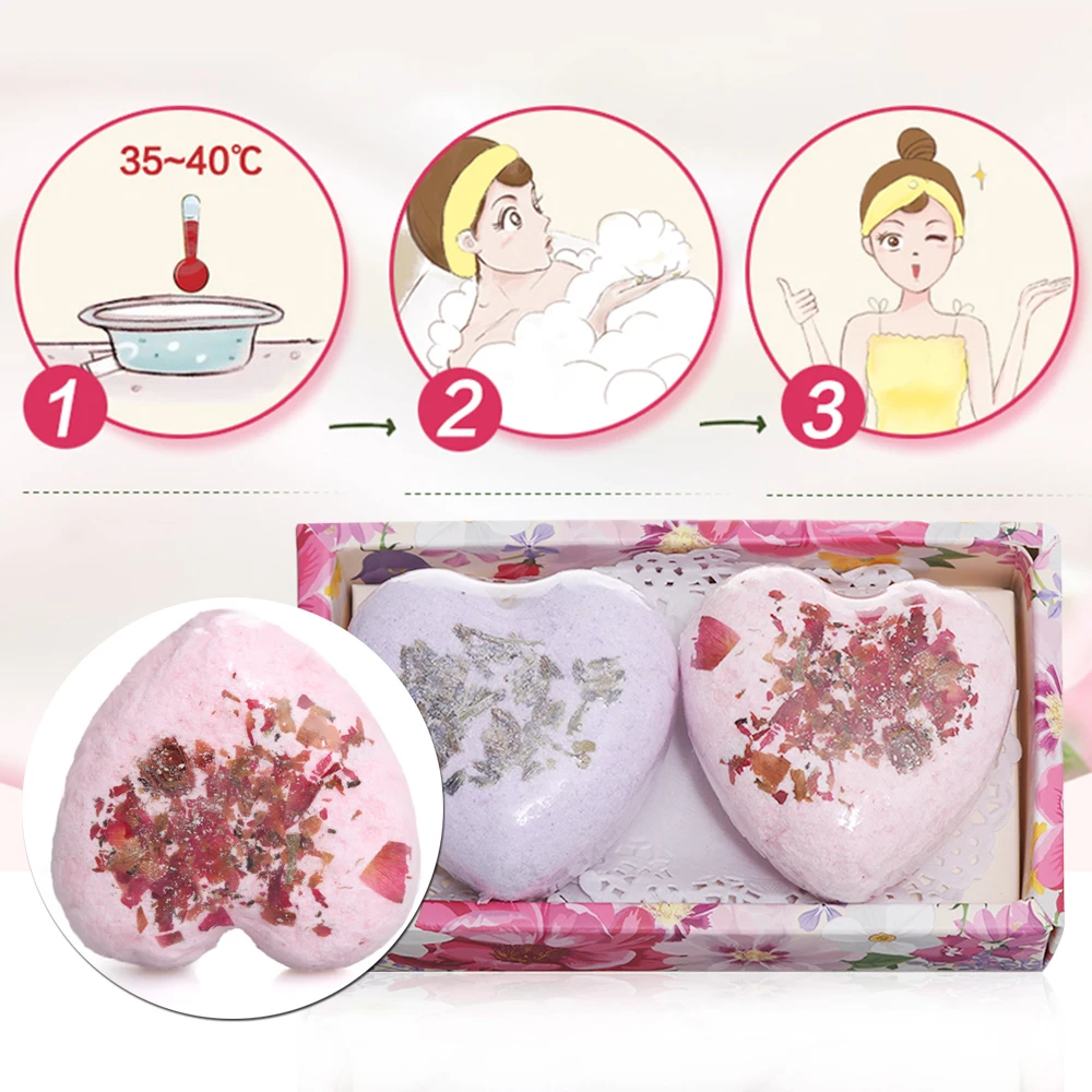 

2/4Pcs Bath Bombs Bubble Bath Salts Ball Body Essential Oil Moisturizing Bath Ball Handmade Natural Bubble Bath SPA Bombs Ball