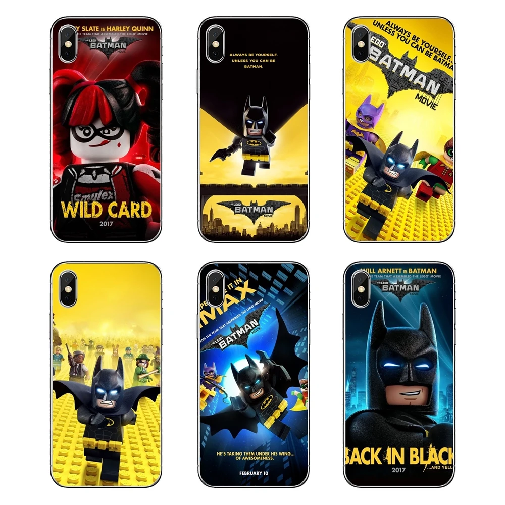 Мягкие прозрачные чехлы Lego Batman Movie для Motorola Moto X4 E4 E5 G5 G5S G6 Z Z3 G3 C Play