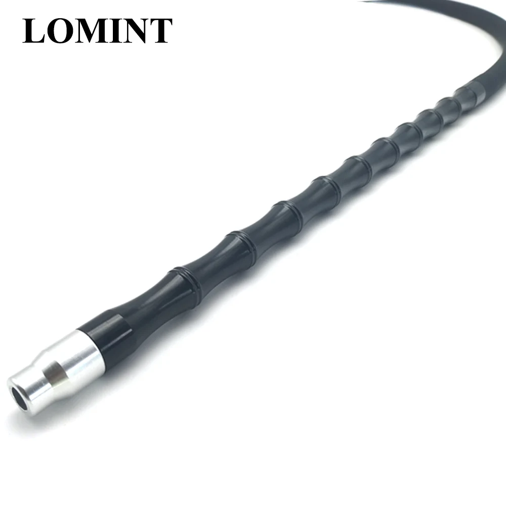 LOMINT Black Bamboo style Silicone Hookah Hose longer hose For Shishia Hookahs chicha Narguile China Accessories with spring