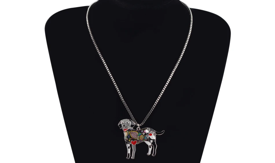 Labrador Dog Choker Necklace Chain Pendant Collar Jewelry Women 10