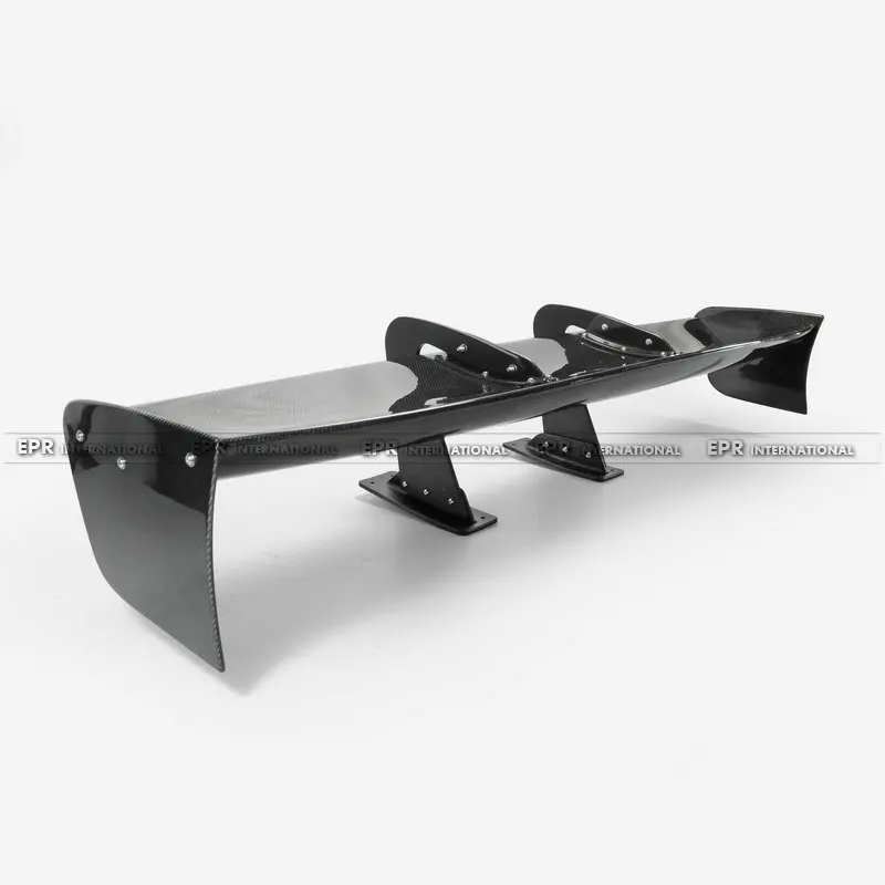 Voltex Style Universal Swan Neck GT Spoiler 1600mm x 300mm height (No Drill hole on the leg stand) CF(4)_1