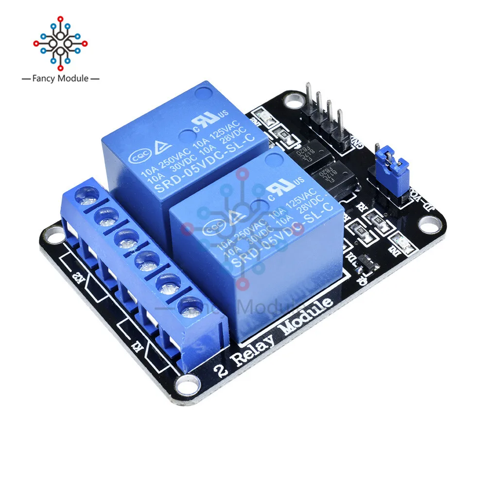 

2-Channel New 2 Channel Relay Module Relay Expansion Board 5V Low Level Triggered 2-way Relay Module for Arduino